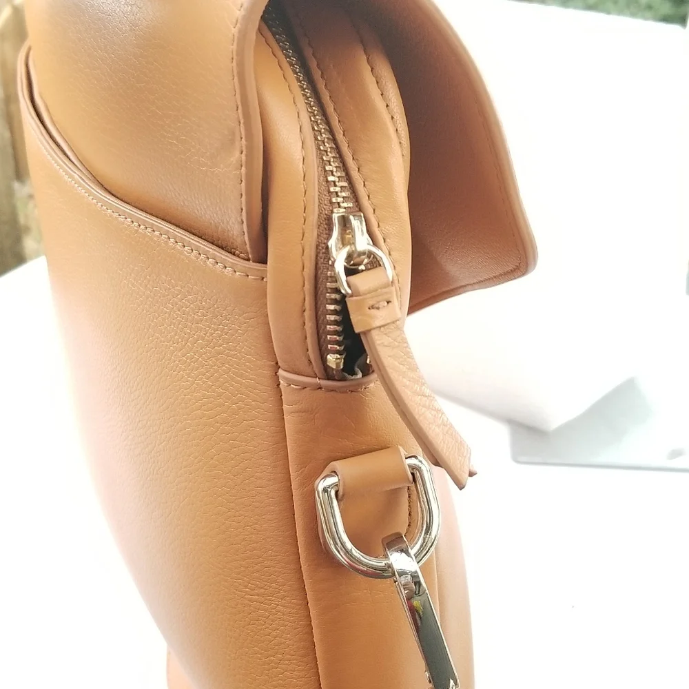 Mark & Graham Tan Laptop Crossbody Bag